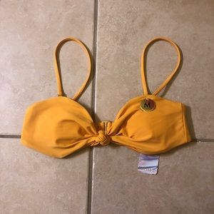 BRAND NEW FOREVER 21 YELLOW BIKINI TOP